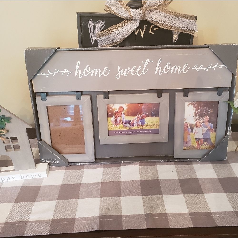 FARMHOUSE Picture Frame Home Sweet Home Style